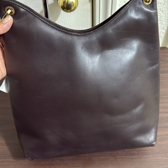 Vintage Gucci Bamboo Shoulder Bag Nylon Interior - Picture 3 of 12